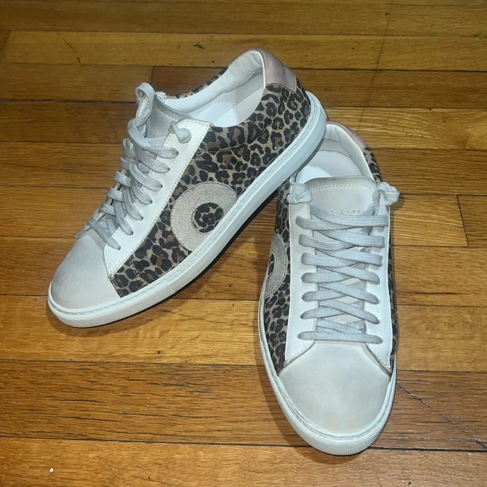 Oliver Cabell Women’s Low 1 Leather Sneakers in Leopard, size 37
